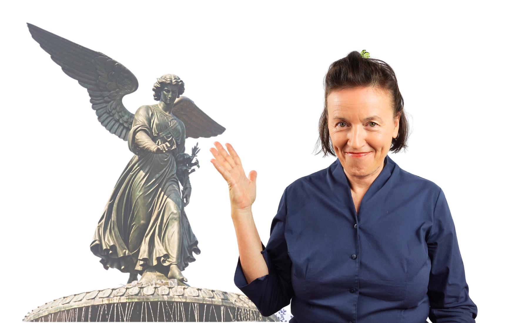 Glück ist ein Engel mit ernstem Gesicht